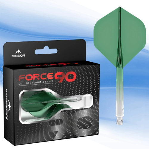 Mission Force 90 Moulded Flight & Shaft System Grün/Transparent - Standard No2